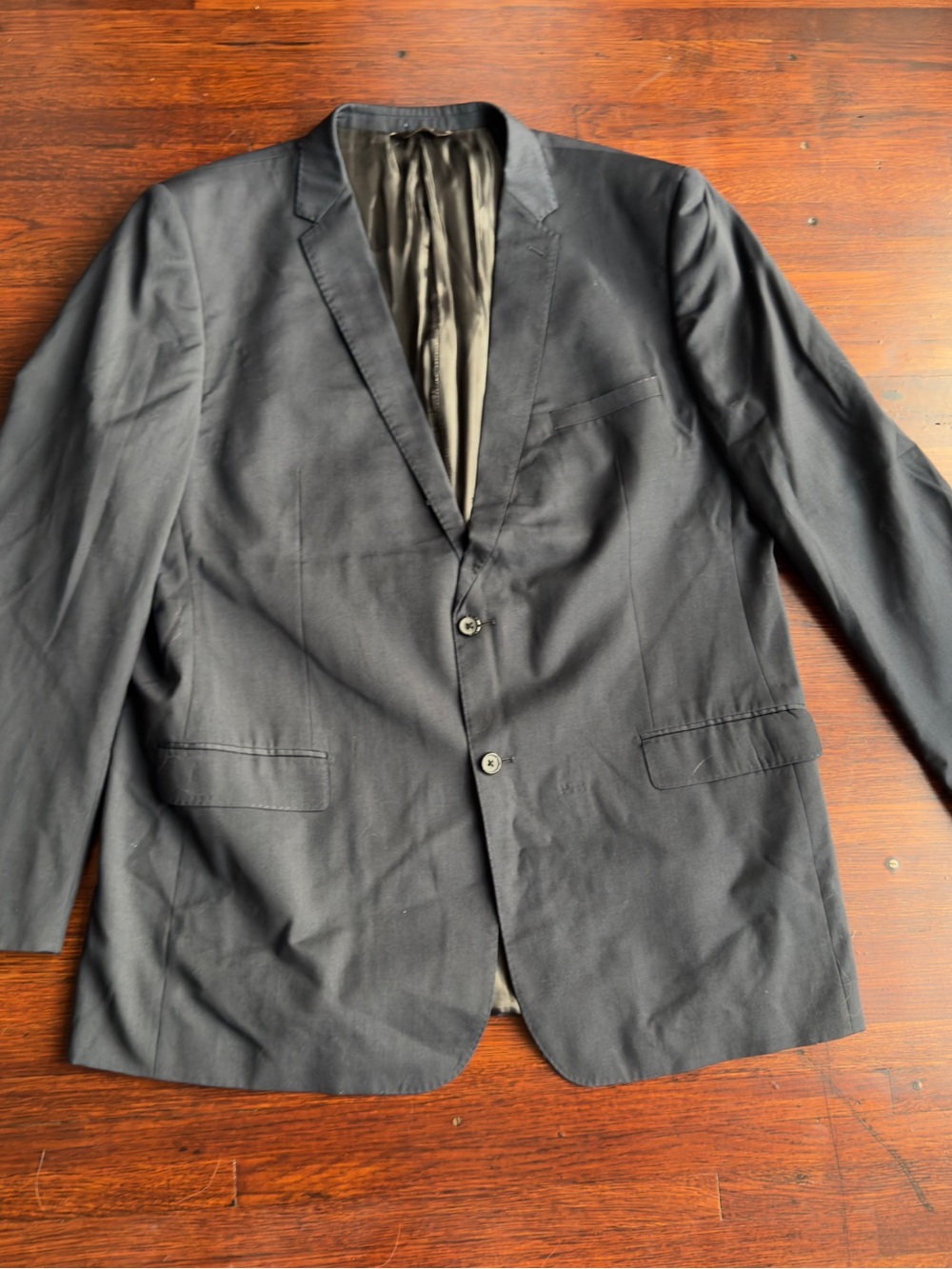 Men's Classic Black Two-Button Blazer - Tailored Sport Coat